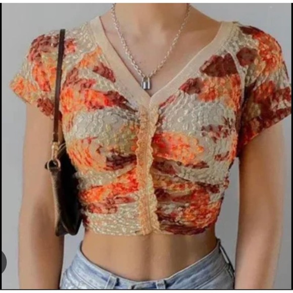 Free People Tops - NWOT Free People Solana Sheer Floral Top